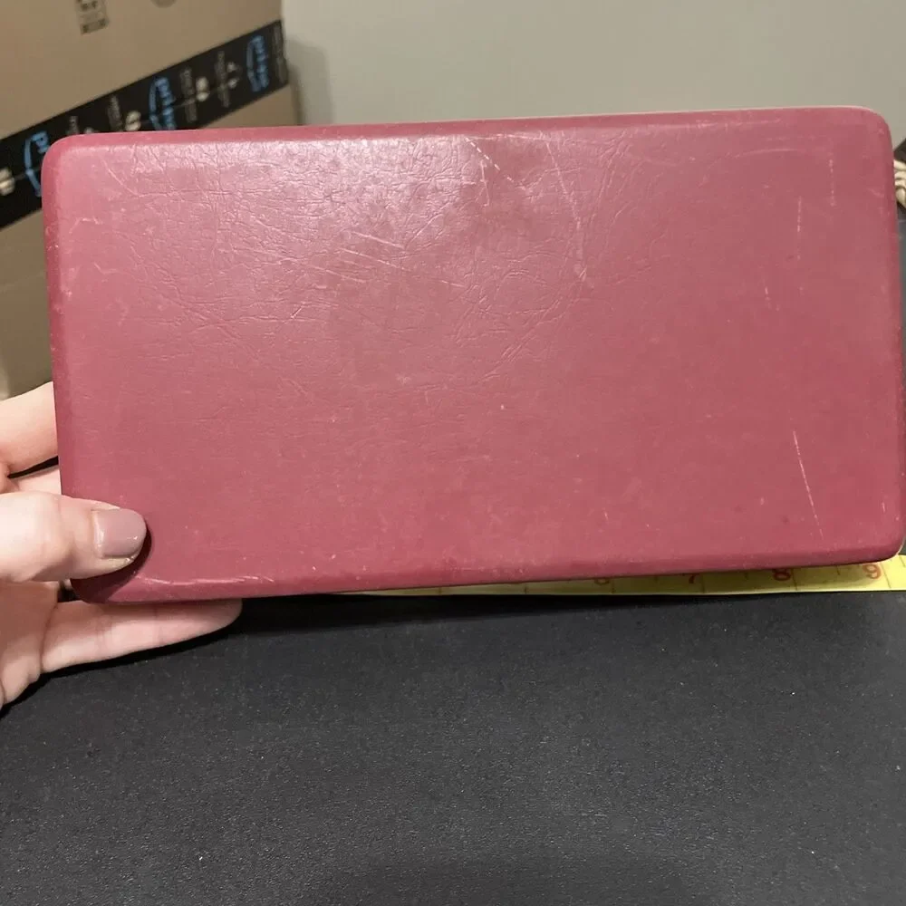 Vintage Pink Flower Watercolor Jewelry Box (Velvet & Satin  Lined) 8.5” x 4.5